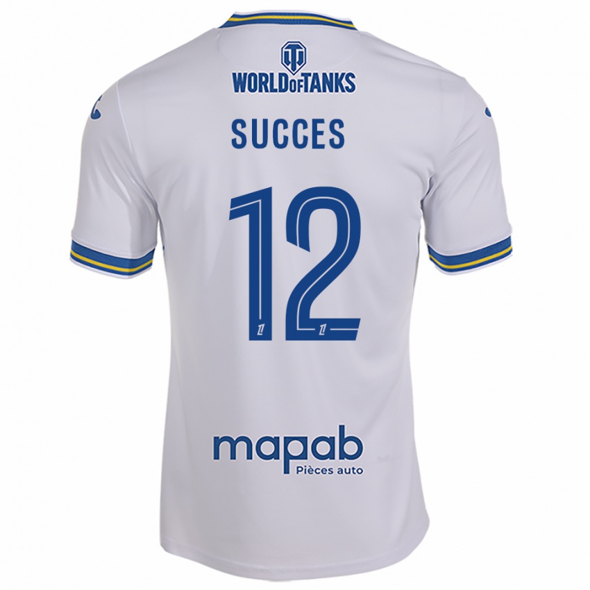 ילדים Elrich Succes #12 לבן תכלת הרחק ג'רזי 2025/26 חולצה קצרה