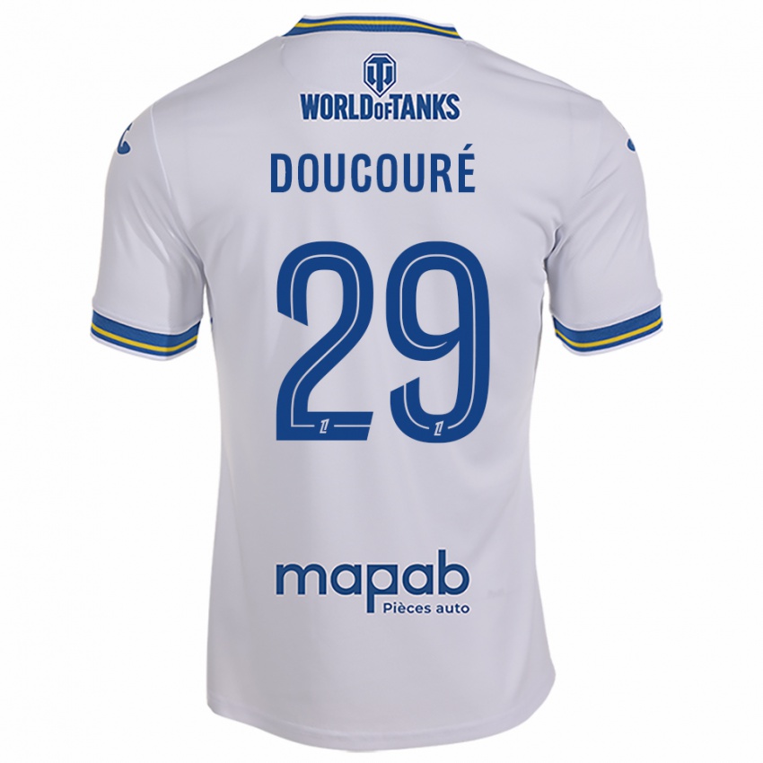 ילדים סירינה דוקורה #29 לבן תכלת הרחק ג'רזי 2025/26 חולצה קצרה