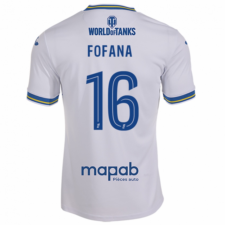 ילדים Bahliseny Fofana #16 לבן תכלת הרחק ג'רזי 2025/26 חולצה קצרה