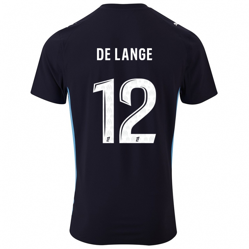 ילדים ג'פרי דה לאנגה #12 שחור תכלת הרחק ג'רזי 2025/26 חולצה קצרה