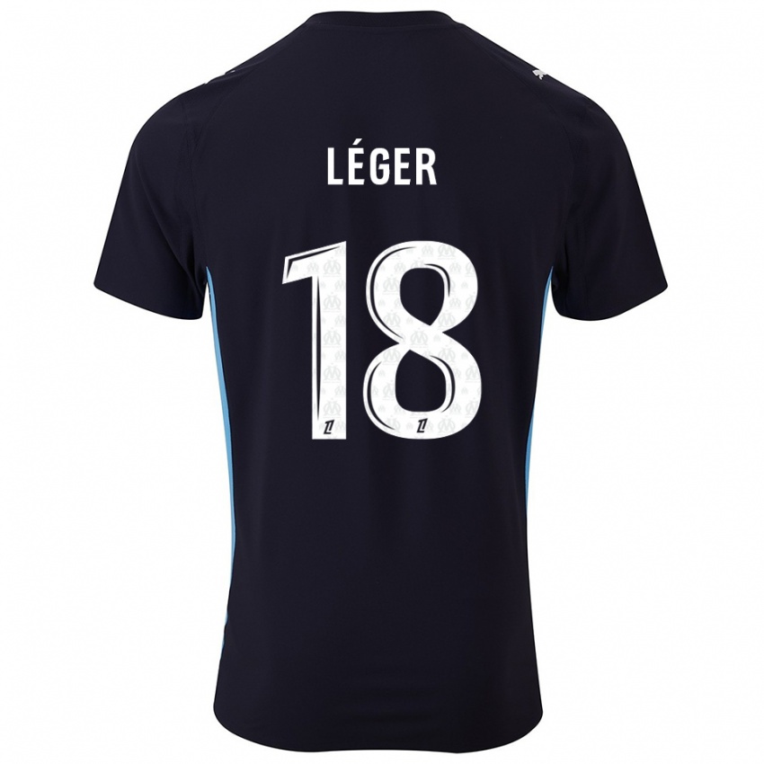 ילדים מארי-שרלוט לז׳ה #18 שחור תכלת הרחק ג'רזי 2025/26 חולצה קצרה