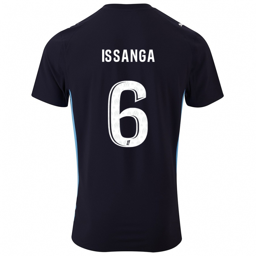 ילדים Alexandre Issanga #6 שחור תכלת הרחק ג'רזי 2025/26 חולצה קצרה
