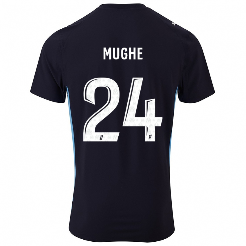 ילדים פרנסואה רגיס מוגה #24 שחור תכלת הרחק ג'רזי 2025/26 חולצה קצרה