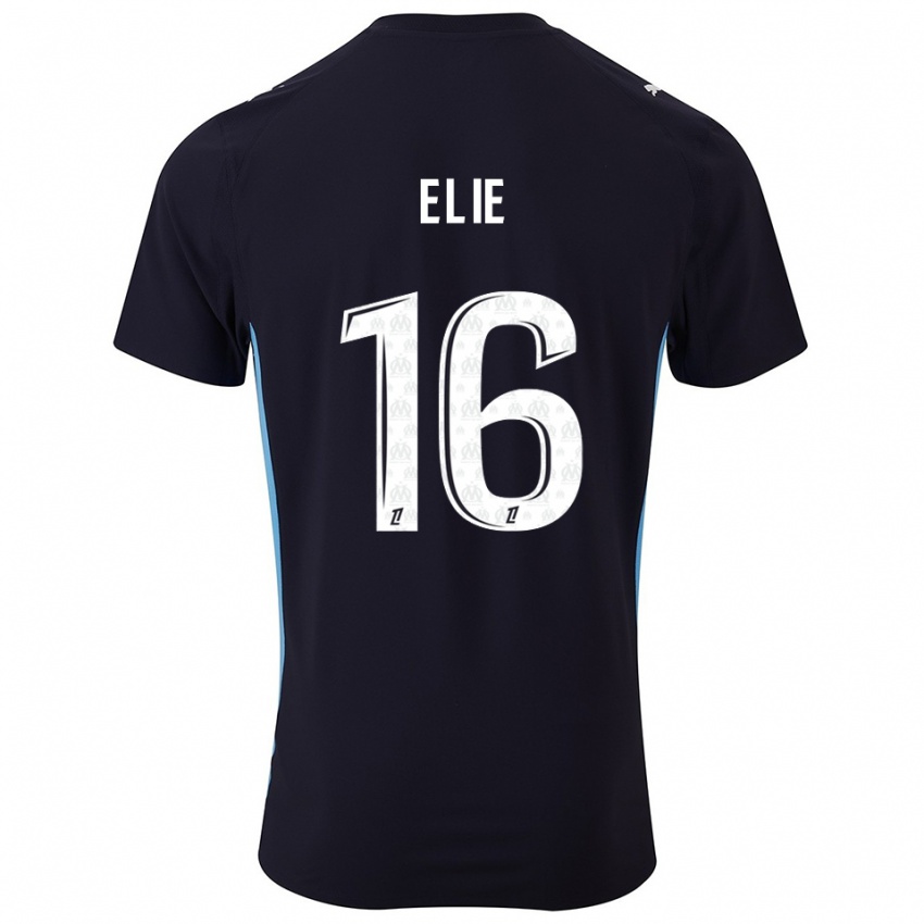 ילדים Anaïs Elie #16 שחור תכלת הרחק ג'רזי 2025/26 חולצה קצרה