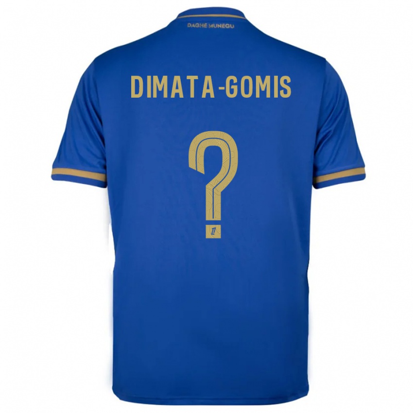 ילדים Kamron Dimata-Gomis #0 כחול זהב הרחק ג'רזי 2025/26 חולצה קצרה