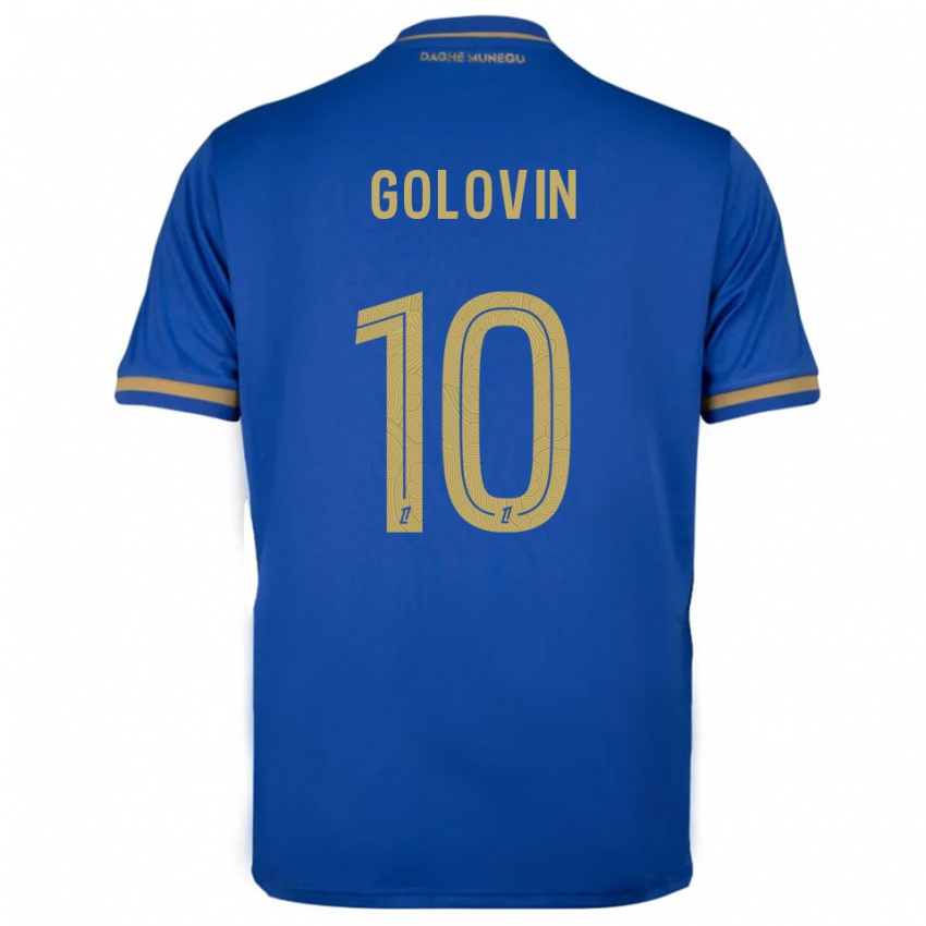 ילדים אלכסנדר גולובין #10 כחול זהב הרחק ג'רזי 2025/26 חולצה קצרה