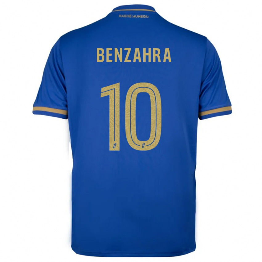 ילדים Safouane Benzahra #10 כחול זהב הרחק ג'רזי 2025/26 חולצה קצרה