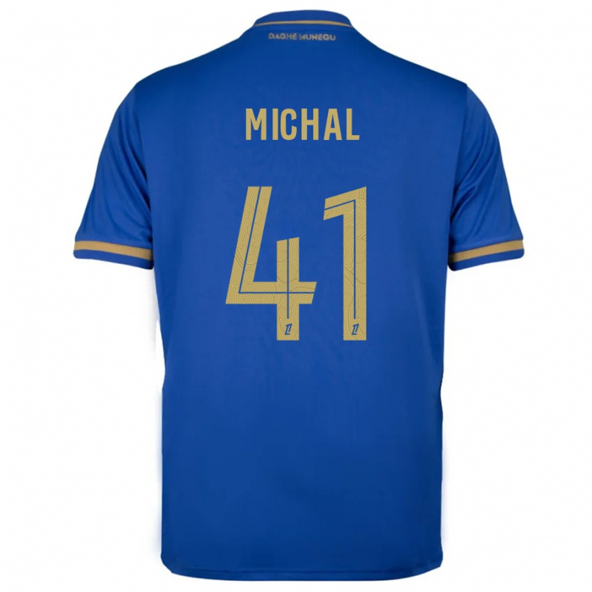 ילדים לוקאס מיכל #41 כחול זהב הרחק ג'רזי 2025/26 חולצה קצרה