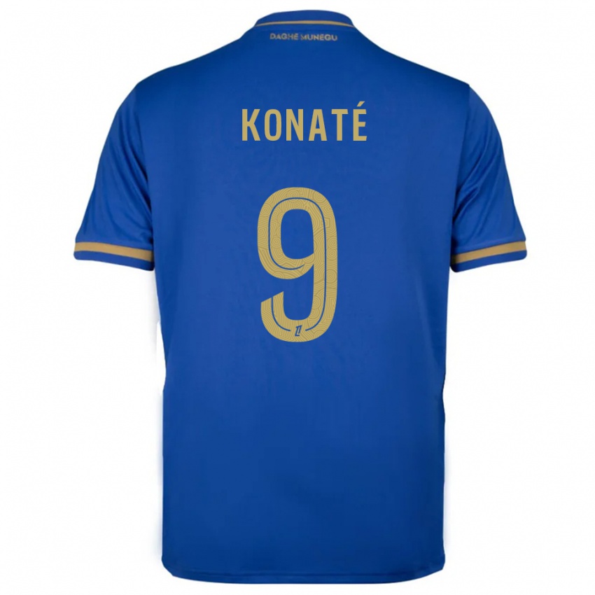 ילדים Oumar Konaté #9 כחול זהב הרחק ג'רזי 2025/26 חולצה קצרה