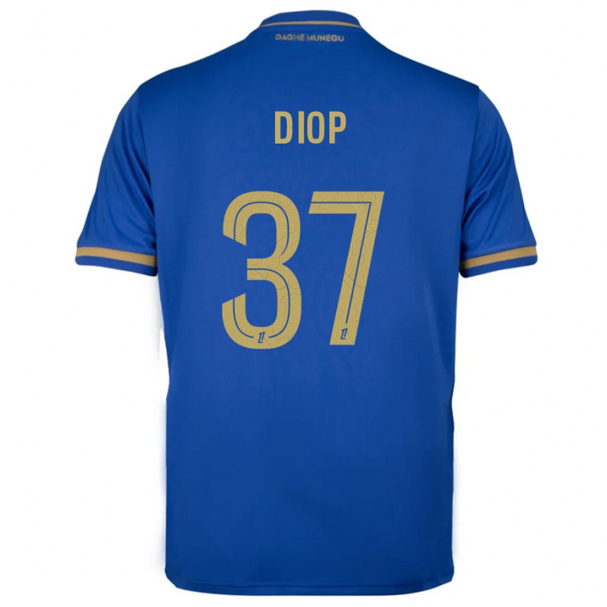 ילדים אדאן דיופ #37 כחול זהב הרחק ג'רזי 2025/26 חולצה קצרה