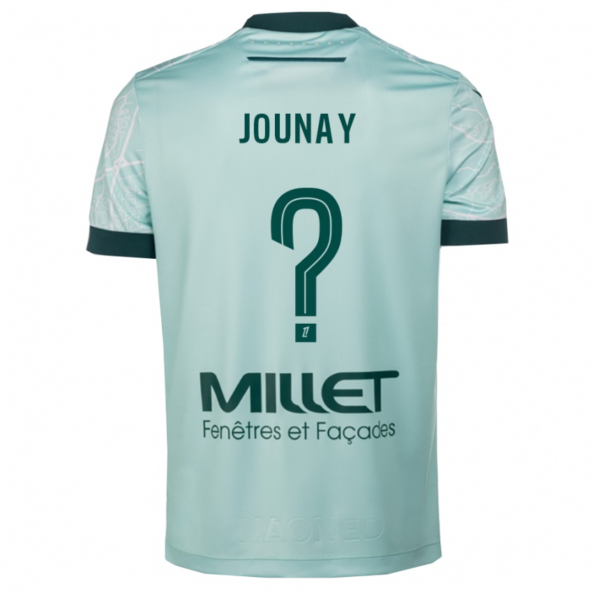 ילדים Alix Jounay #0 ירוק לבן הרחק ג'רזי 2025/26 חולצה קצרה