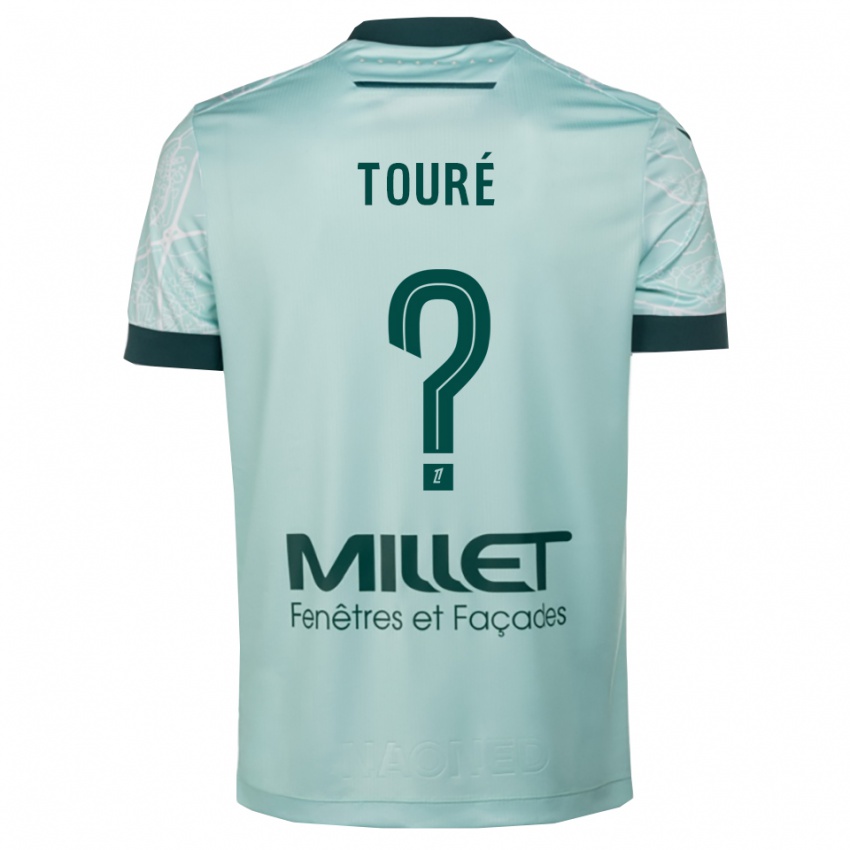 ילדים Sankoumba Touré #0 ירוק לבן הרחק ג'רזי 2025/26 חולצה קצרה