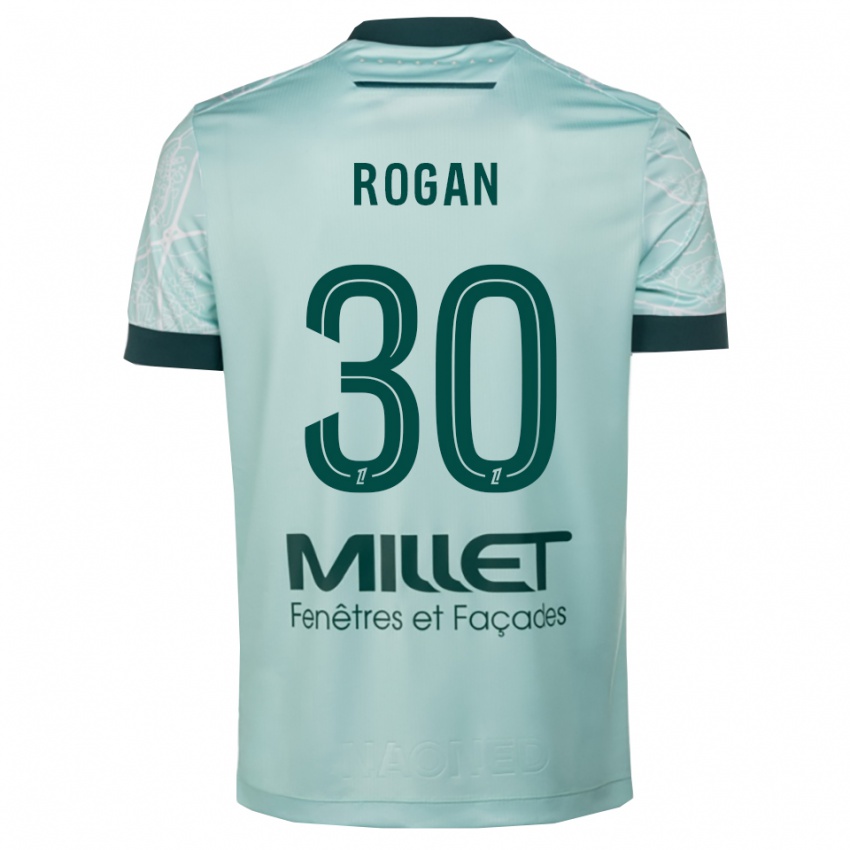 ילדים מאנג׳ה רוגן #30 ירוק לבן הרחק ג'רזי 2025/26 חולצה קצרה