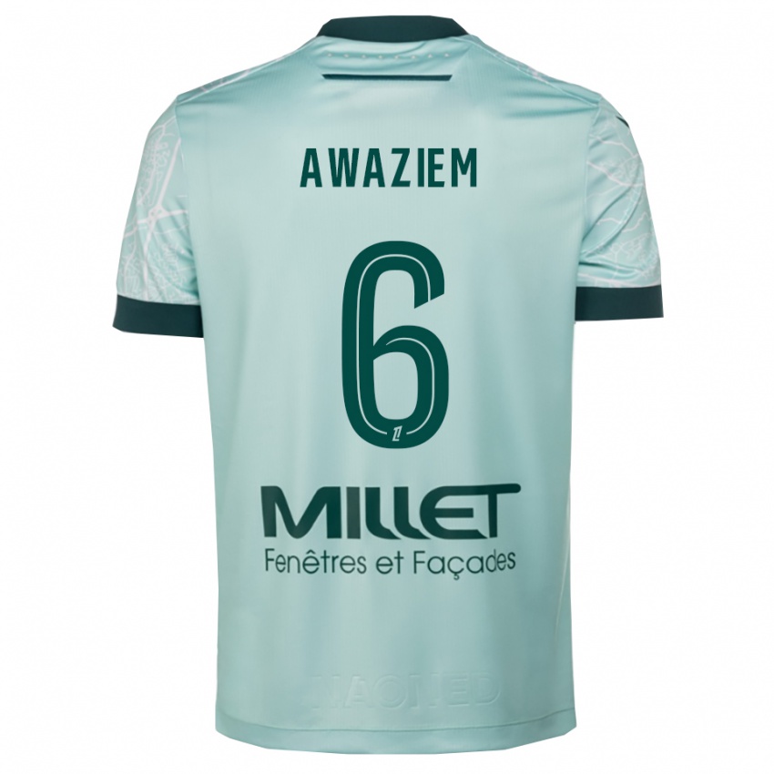 ילדים צ'ידוזי אוואזים #6 ירוק לבן הרחק ג'רזי 2025/26 חולצה קצרה