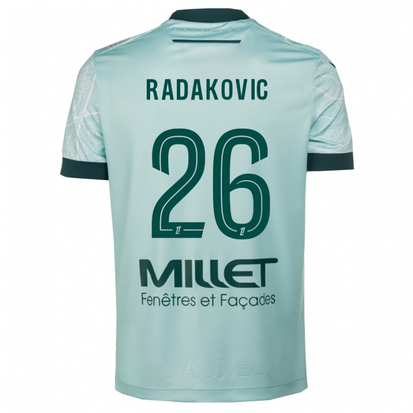 ילדים אורוש ראדקוביץ' #26 ירוק לבן הרחק ג'רזי 2025/26 חולצה קצרה