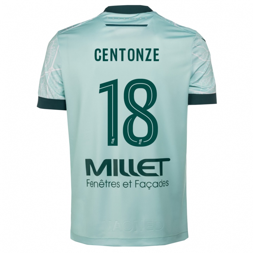 ילדים פביאן סנטונז #18 ירוק לבן הרחק ג'רזי 2025/26 חולצה קצרה