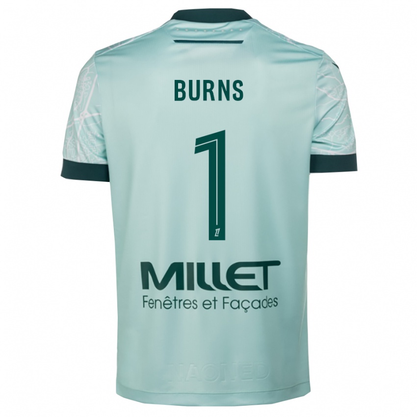 ילדים Emily Burns #1 ירוק לבן הרחק ג'רזי 2025/26 חולצה קצרה