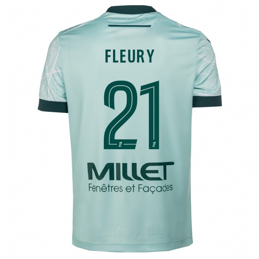 ילדים לואיז פלורי #21 ירוק לבן הרחק ג'רזי 2025/26 חולצה קצרה