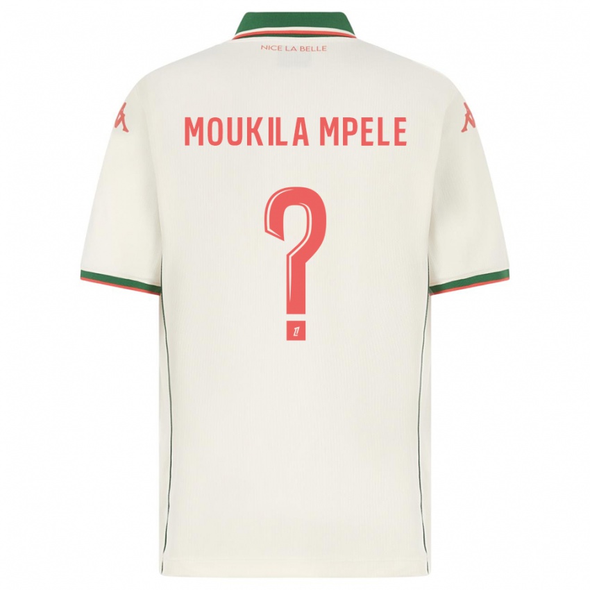 ילדים Beny Moukila Mpele #0 לבן ירוק הרחק ג'רזי 2025/26 חולצה קצרה