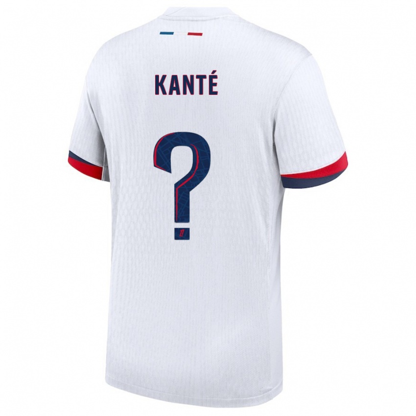 ילדים Nahil Kanté #0 לבן אדום הרחק ג'רזי 2025/26 חולצה קצרה