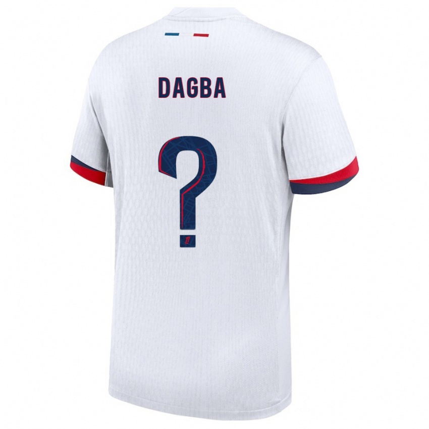 ילדים קולין דגבה #0 לבן אדום הרחק ג'רזי 2025/26 חולצה קצרה