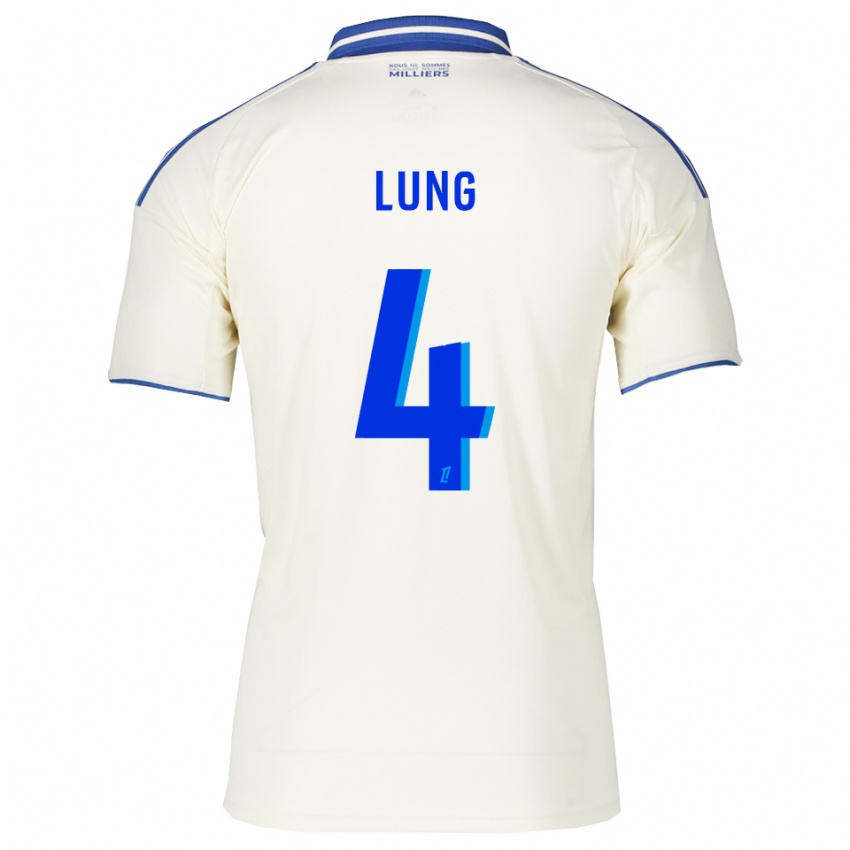 ילדים Sacha Lung #4 שמפניה כחול הרחק ג'רזי 2025/26 חולצה קצרה