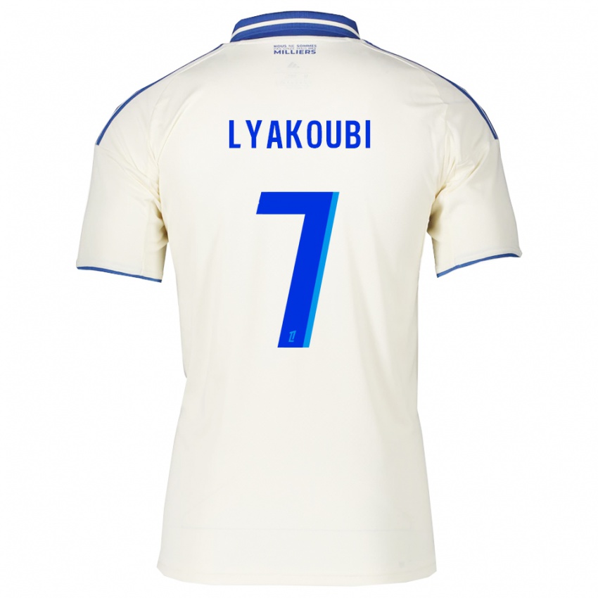 ילדים אוסמה לייקובי #7 שמפניה כחול הרחק ג'רזי 2025/26 חולצה קצרה