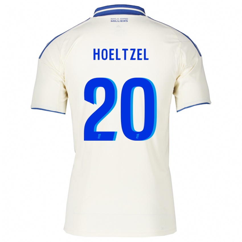 ילדים Mégane Hoeltzel #20 שמפניה כחול הרחק ג'רזי 2025/26 חולצה קצרה