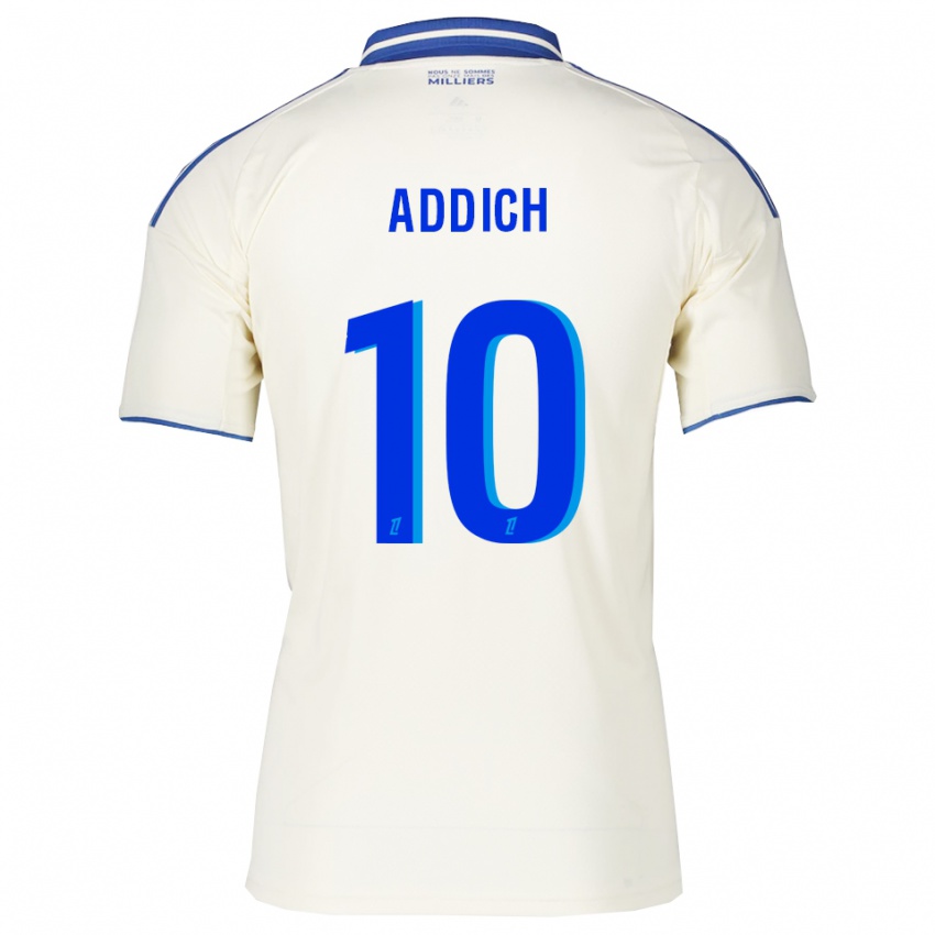 ילדים Yanis Addich #10 שמפניה כחול הרחק ג'רזי 2025/26 חולצה קצרה