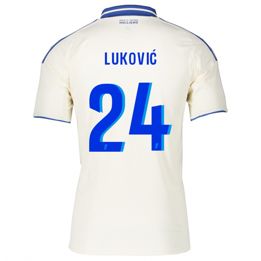 ילדים מילוש לוקוביץ' #24 שמפניה כחול הרחק ג'רזי 2025/26 חולצה קצרה