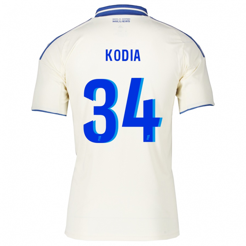 ילדים Ghianny Kodia #34 שמפניה כחול הרחק ג'רזי 2025/26 חולצה קצרה