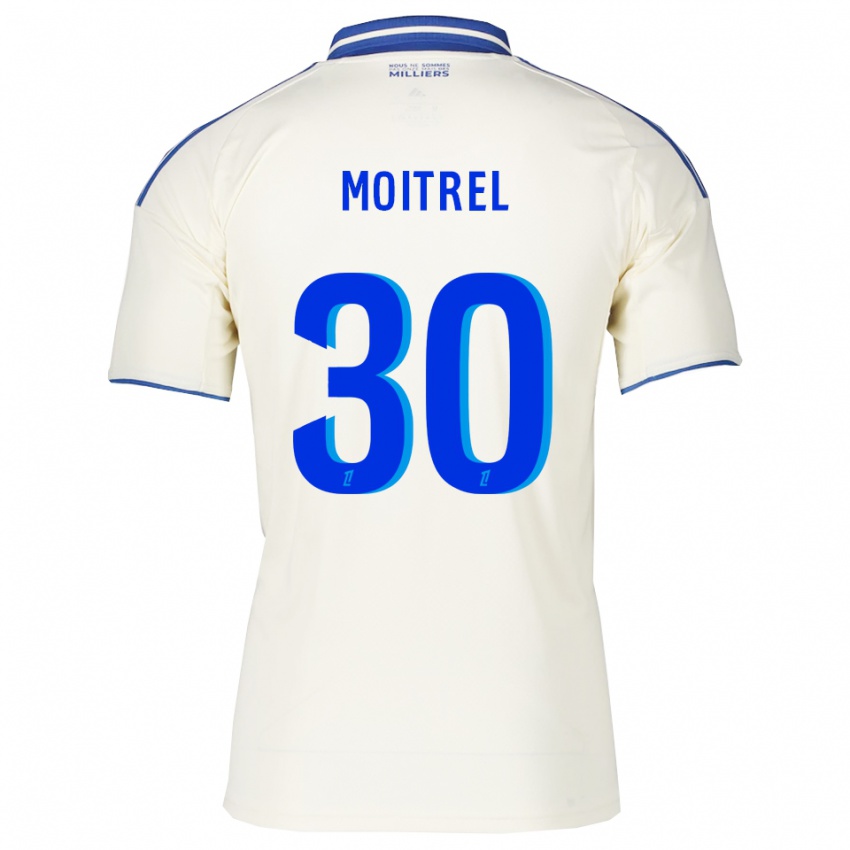 ילדים Pauline Moitrel #30 שמפניה כחול הרחק ג'רזי 2025/26 חולצה קצרה