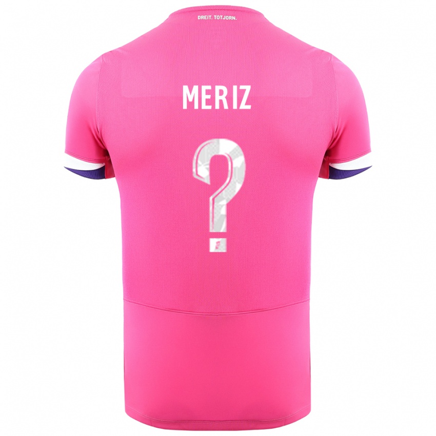 ילדים Lola Meriz #0 ורוד לבן הרחק ג'רזי 2025/26 חולצה קצרה