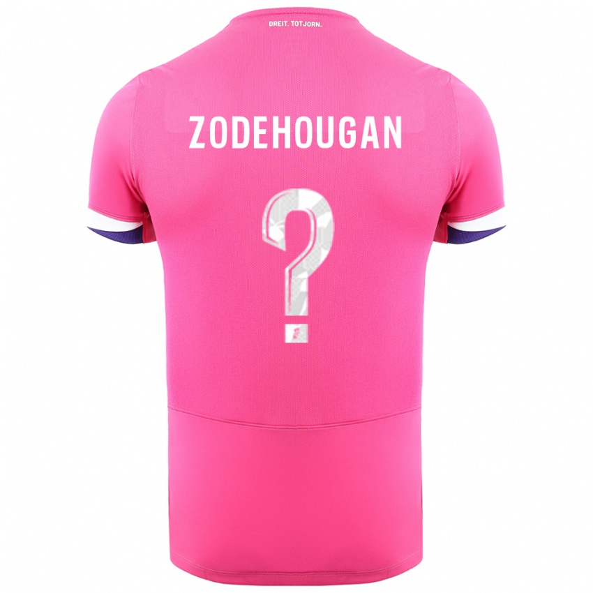 ילדים יאניס זודהוגאן #0 ורוד לבן הרחק ג'רזי 2025/26 חולצה קצרה