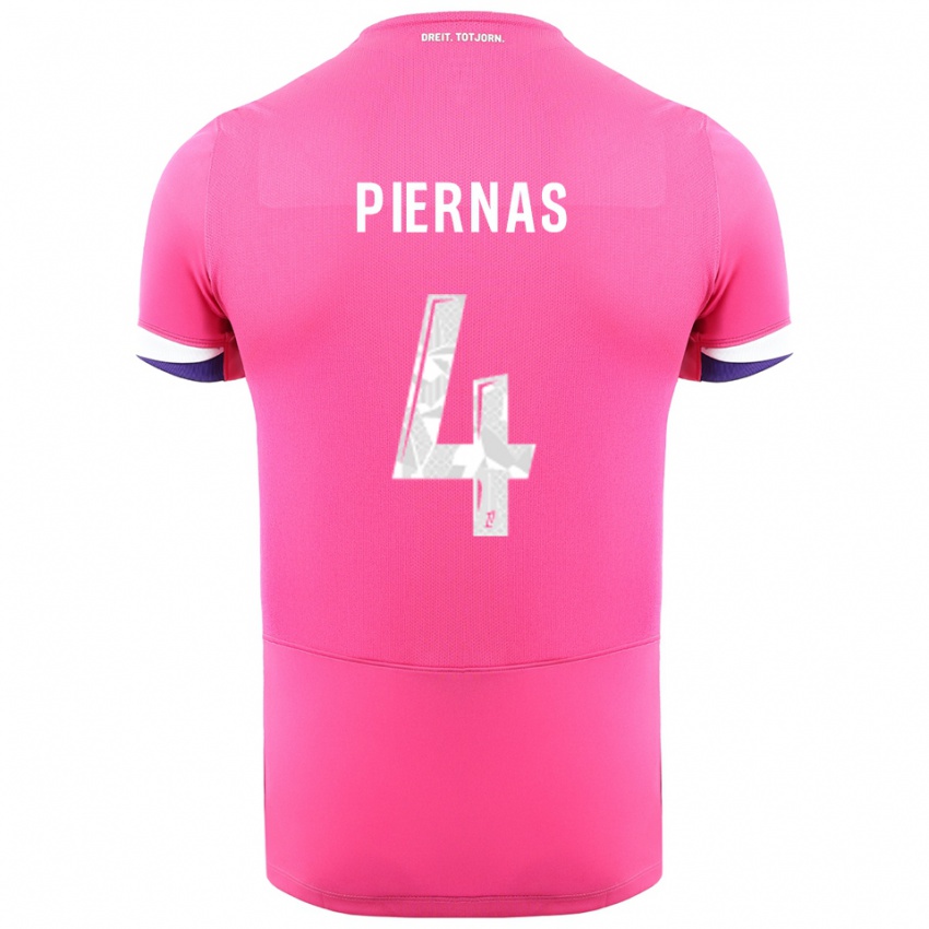 ילדים גאטן באצ'וך ברנס #4 ורוד לבן הרחק ג'רזי 2025/26 חולצה קצרה