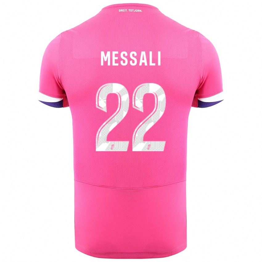 ילדים בן לוויה משעשע #22 ורוד לבן הרחק ג'רזי 2025/26 חולצה קצרה