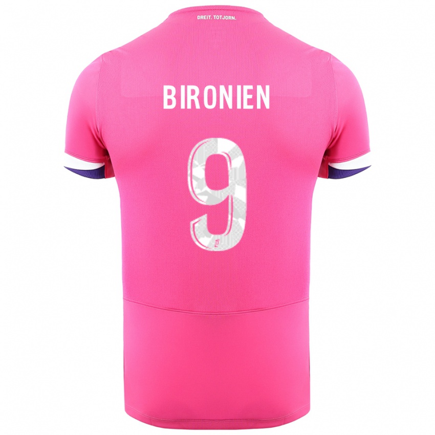 ילדים Mymithye Bironien #9 ורוד לבן הרחק ג'רזי 2025/26 חולצה קצרה