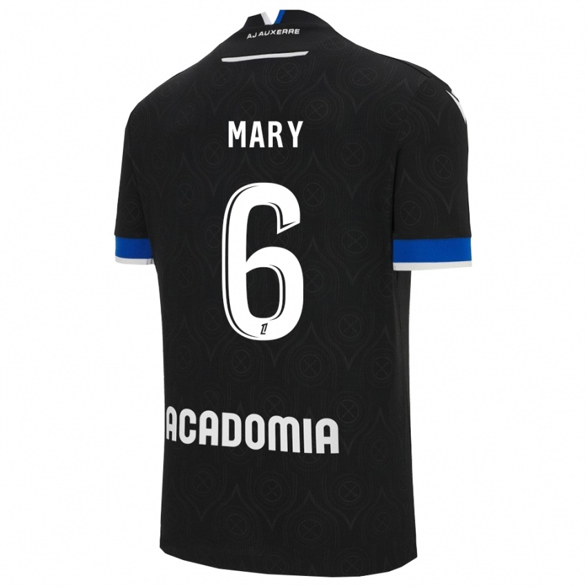 ילדים Théo Mary #6 שחור לבן הרחק ג'רזי 2025/26 חולצה קצרה