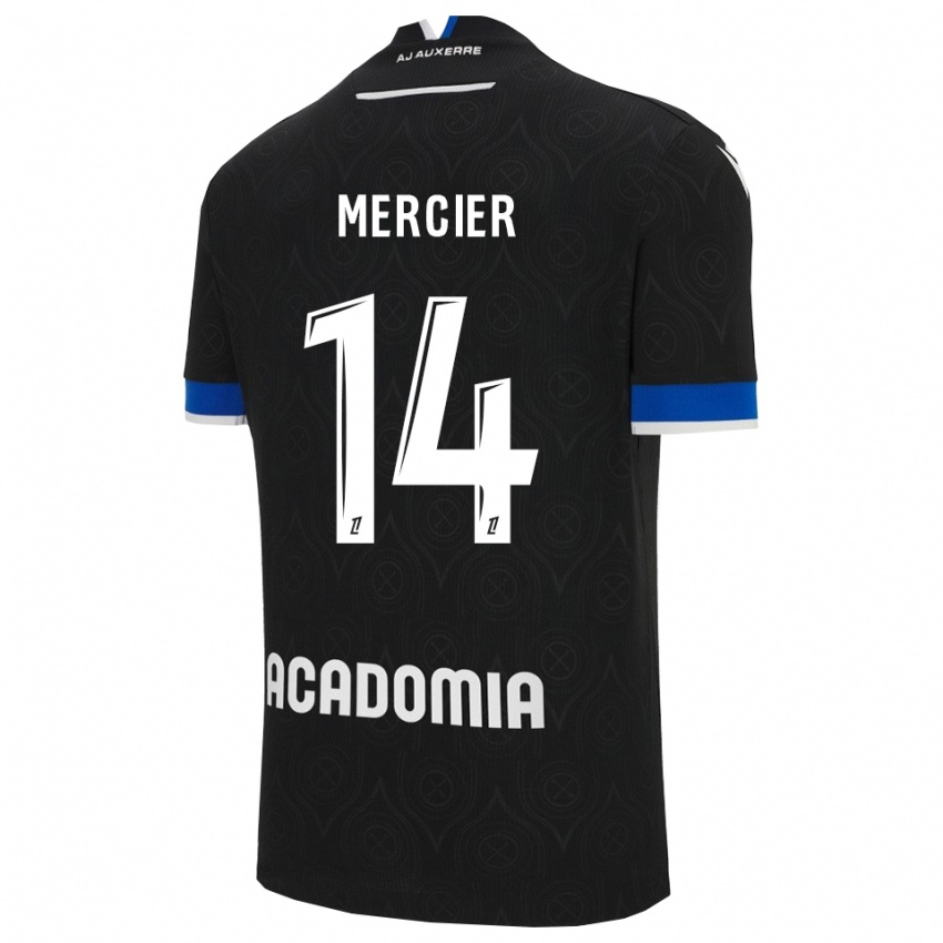 ילדים ניקולס מרסייה #14 שחור לבן הרחק ג'רזי 2025/26 חולצה קצרה