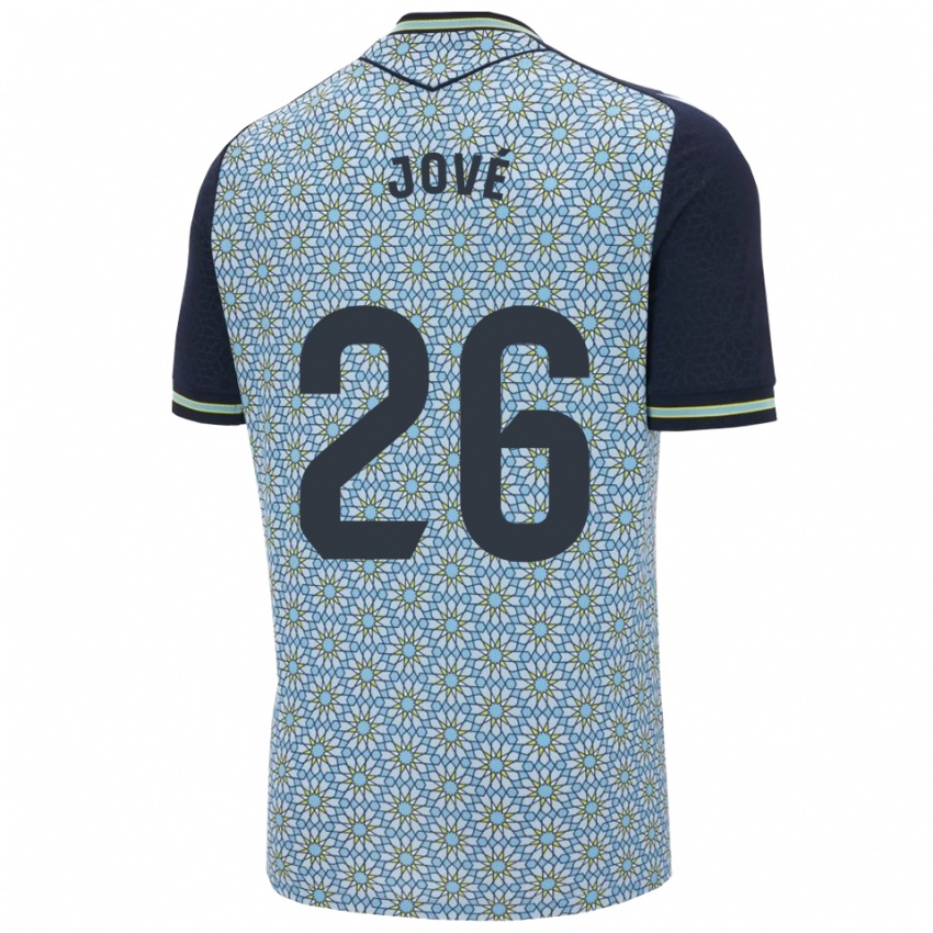 ילדים Ian Jové #26 כחול נייבי הרחק ג'רזי 2025/26 חולצה קצרה