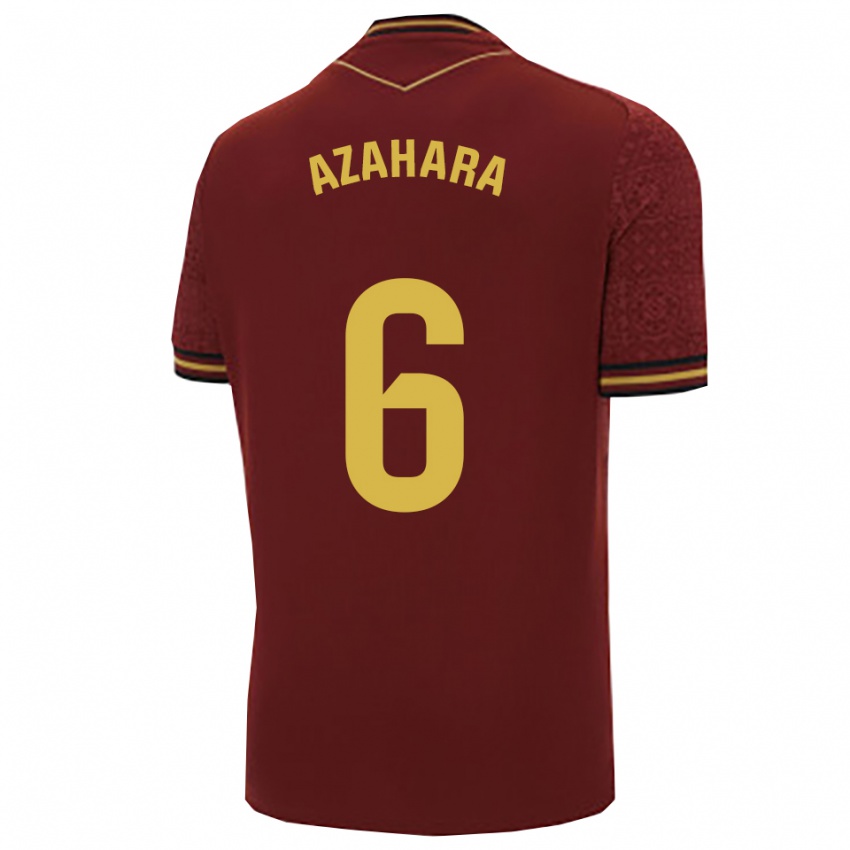 ילדים פריחת התפוז #6 בורדו זהב הרחק ג'רזי 2025/26 חולצה קצרה