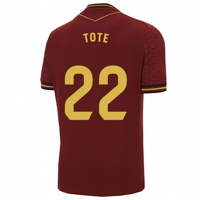 ילדים Tote #22 בורדו זהב הרחק ג'רזי 2025/26 חולצה קצרה