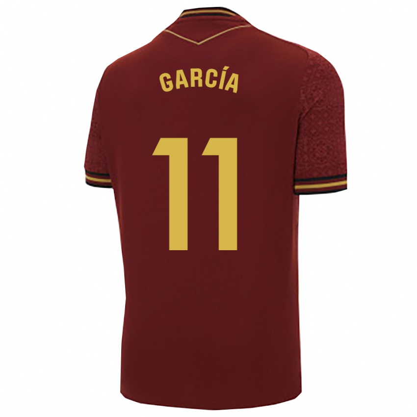 ילדים פרנסיסקו חוסה גרסיה טורס #11 בורדו זהב הרחק ג'רזי 2025/26 חולצה קצרה