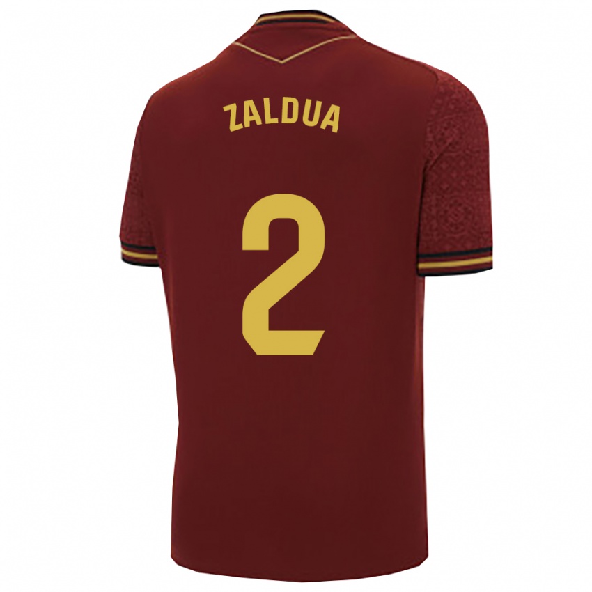 ילדים יוסבה סאלדואה #2 בורדו זהב הרחק ג'רזי 2025/26 חולצה קצרה