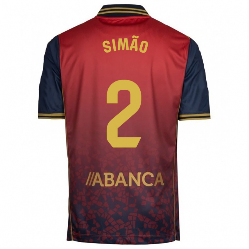 ילדים Iano Simão #2 אדום נייבי הרחק ג'רזי 2025/26 חולצה קצרה