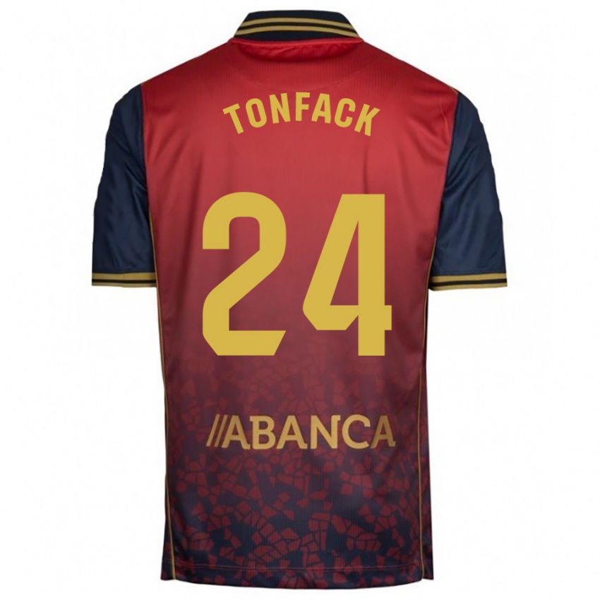 ילדים Bil Dornol Nsongo Tonfack #24 אדום נייבי הרחק ג'רזי 2025/26 חולצה קצרה