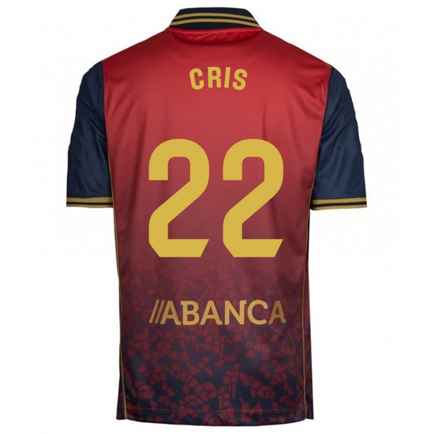 ילדים Cris #22 אדום נייבי הרחק ג'רזי 2025/26 חולצה קצרה