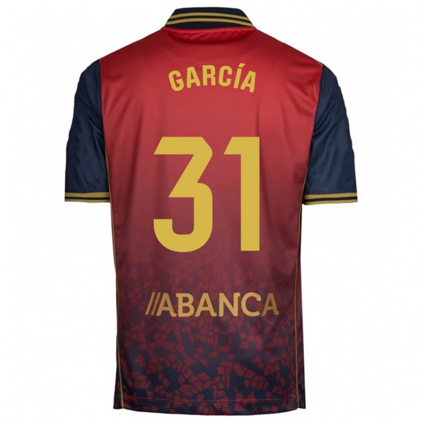 ילדים פבלו גרסיה #31 אדום נייבי הרחק ג'רזי 2025/26 חולצה קצרה