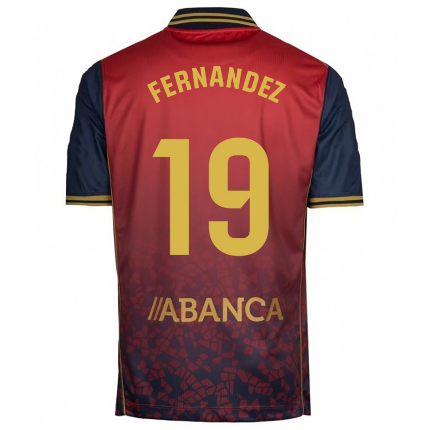 ילדים אנריקה פרננדס #19 אדום נייבי הרחק ג'רזי 2025/26 חולצה קצרה