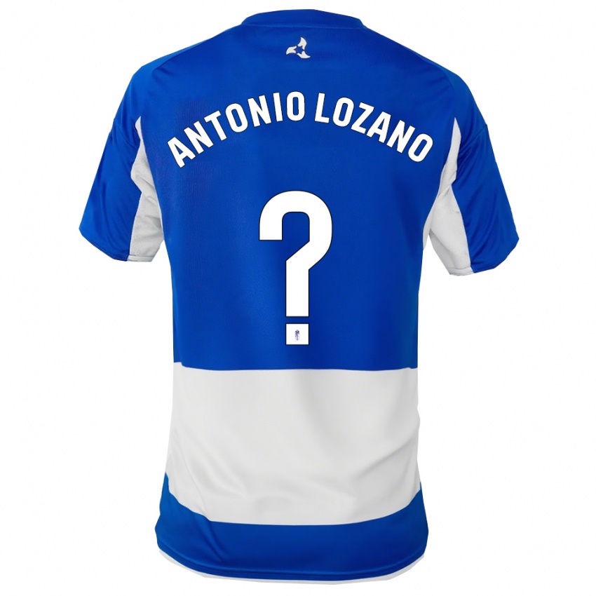 ילדים José Antonio Lozano #0 כחול לבן הרחק ג'רזי 2025/26 חולצה קצרה